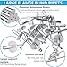 LAZIRO Large Flange Pop Rivets 3/16