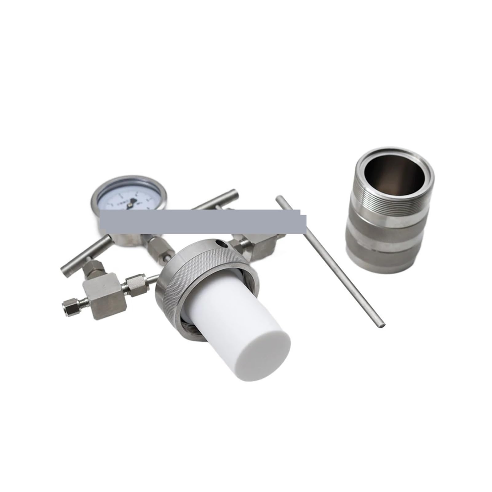 100 ml Autoklav-Reaktorgefäß for die hydrothermale Synthese – 6 MPa Hochdruck mit Einlass-/Auslassmanometer for den Laborgebrauch