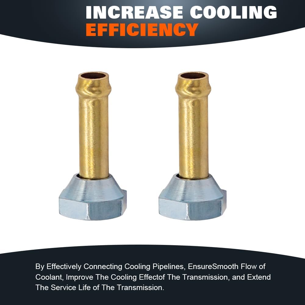 Engine Coolant Radiator Line Quick Connector for Frontier/Xterra AT 2000-2004, for Nissan Frontier Pickup Xterra 2000-2004 Transmission Cooler Oil Tube Connector (0012）