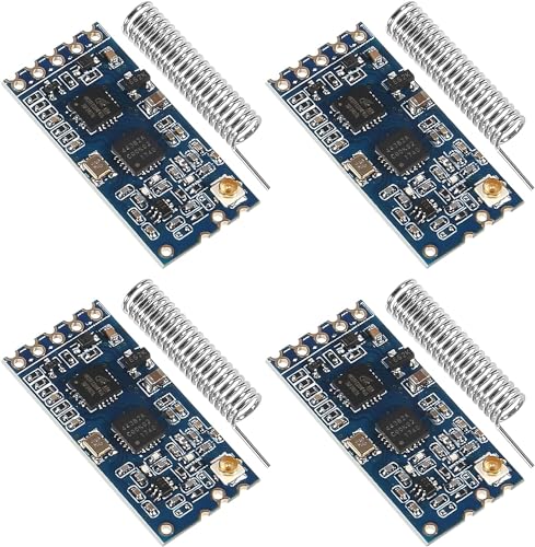 D-FLIFE 4pcs HC-12 433Mhz SI4463/SI4438 Wireless Serial Port Module 1000M Replace Bluetooth with Antenna