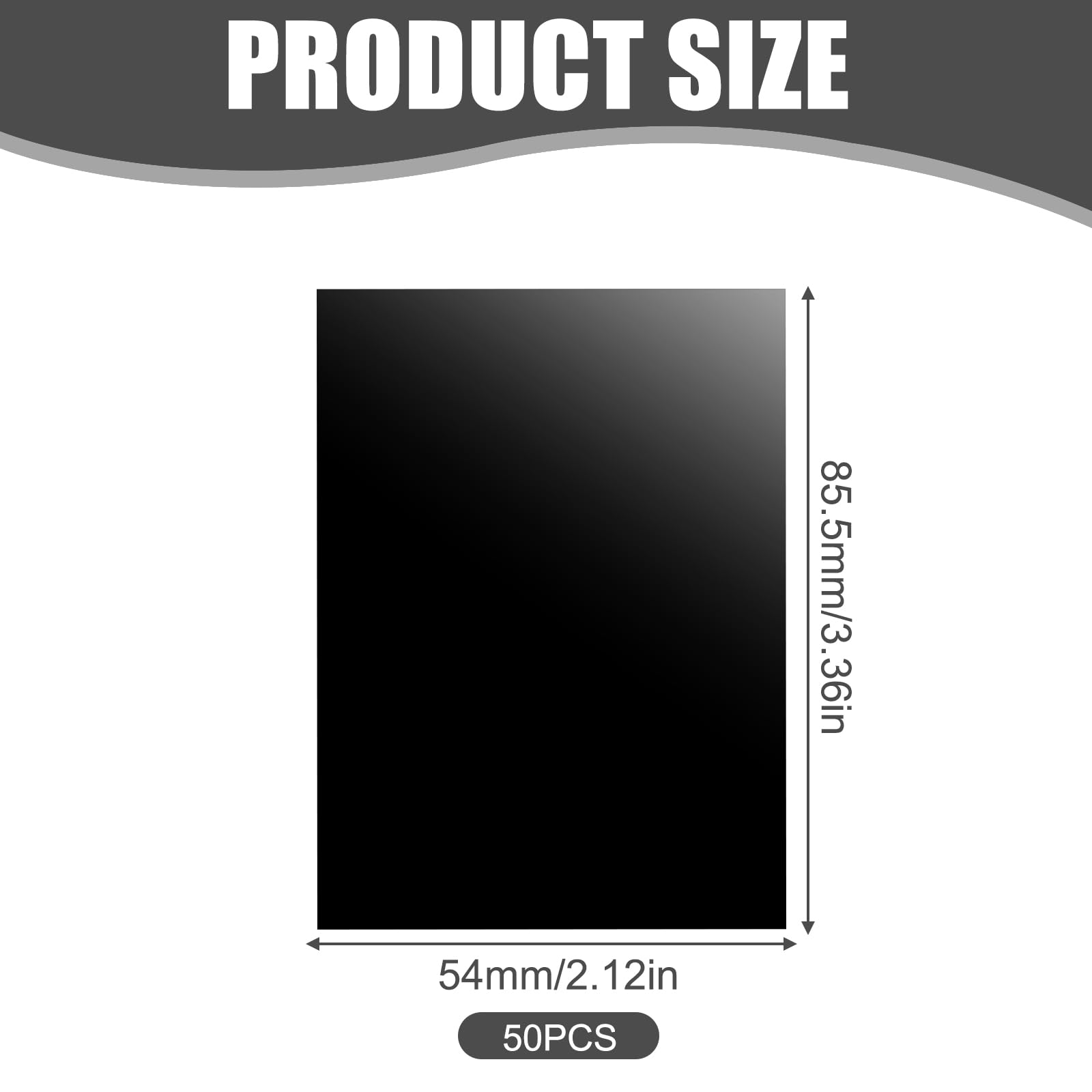50 schede NFC NTAG215 riscrivibili 504 byte PVC nero