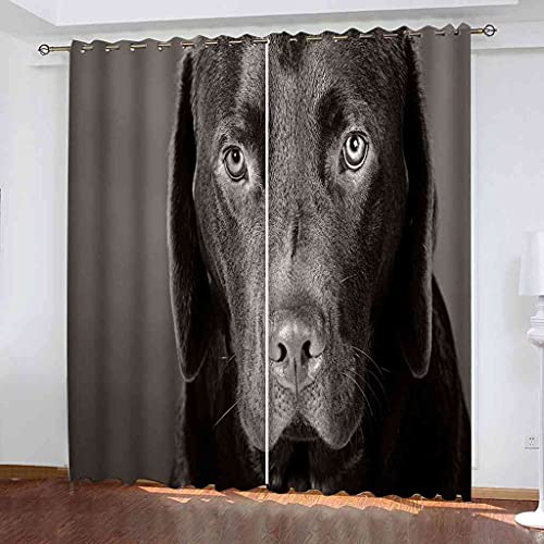 Rideau occultant 3D chiot haut de gamme 100% polyester - 2