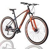 PANTHER(パンサー) APOLLO オフロードマウンテンバイク MTB 29inch オールラウンドタイヤ シマノ shimano 27段変速 超軽量アルミフレーム 前後クイックリリース方式 ロックアウトサスペンションフォーク ライザーハンドルバー (Classic Orange)