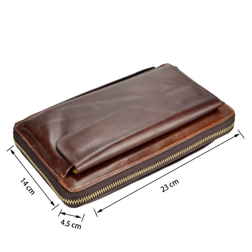 Portefeuille d'embrayage pour hommes en grand format élégant - 6