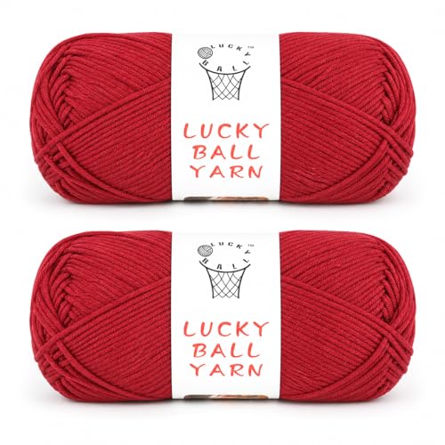 Image of 200g Milk Cotton Yarn,Yarn for Crochet,Amigurumi Yarn,Crochet Yarn for Crocheting,Cotton Yarn,Soft Yarn for Sweater,Hat,Socks,Blankets(Angola red)