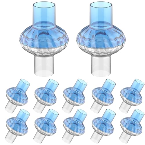 12PCs CPAP Filters for CPAP & BiPAP Redesigned Inline Filters Without Airflow Resistance Improved Filtration Efficency Providing Cleaner Airflow Compatible with Most CPAP Tubing & Machines