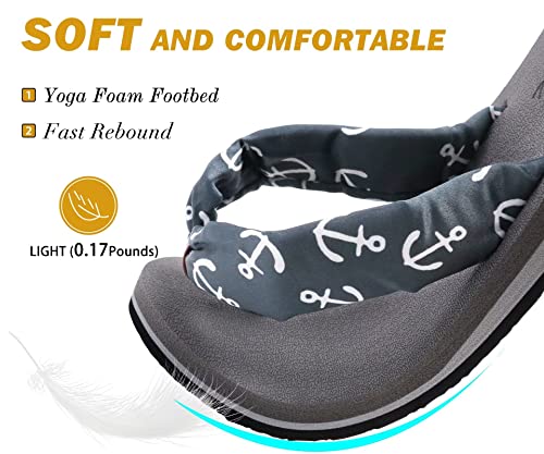 KuaiLu Flip Flops Women Yoga Foam Ladies Comfort Arch Support Summer Beach Casual Thong Sandals3