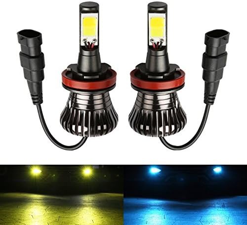 H11 LED Fog Lights Bulbs H8 LED bulb 3000K Yellow 8000K Ice Blue Dual Colors Lamps H16 H9 Car Trucks 12V 30W Modification Replacement Bright Easy Installation 2pcs【1797】