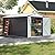 VIWAT Outdoor Storage Shed 8x11.7 FT, Metal Garden Shed with Lockable Doors and Updated Frame Structure, Large Tool Sheds for Backyard Garden Patio Lawn, White