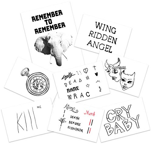 Celebrity Rapper Temporary Tattoos | REALISTIC | Life-Sized | MADE IN THE USA | Removable