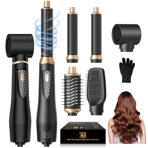 Moldeador de Pelo 5 en 1 Pro | Secador y Plancha Multifunción con Rizador Automático | Cepillo Secador de Pelo 1000W para Volumen, Secado, Alisado y Rizado | 3 Temperaturas para Todo Tipo de Cabello Moldeador de Pelo 5 en 1 Pro | Secador y Plancha Multifunción con Rizador Automático | Cepillo Secador de Pelo 1000W para Volumen, Secado, Alisado y Rizado | 3 Temperaturas para Todo Tipo de Cabello