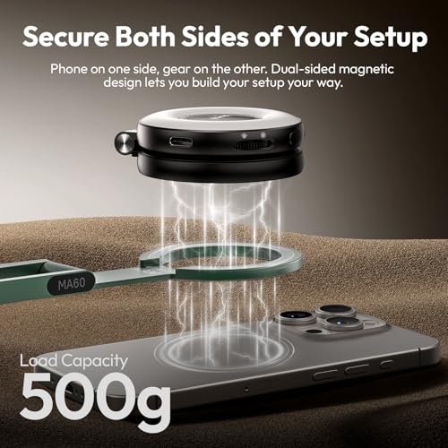 Image of ULANZI MA60 Phone Tripod for Magsafe, Aluminium Mini Phone Stand Green