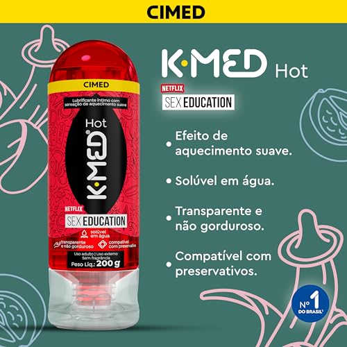 Lubrificante Íntimo K-Med Hot Sex Education 200g