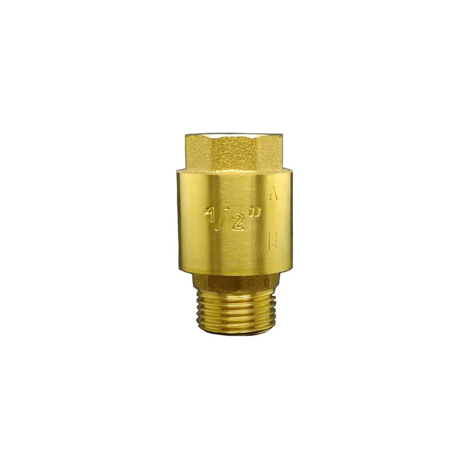 1/2" 3/4" 1" Maschio a Femmina Filettatura Ottone Sollevamento Verticale Valvola di Ritegno a Molla Valvola di Non Ritorno Unidirezionale for Acqua(1")