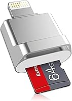 Vista 6 de [Certificado MFi de Apple] Lector de tarjetas micro SD para iPhone iPad, lector de tarjetas Lightning a Micro SD/TF, adaptador de lectura
