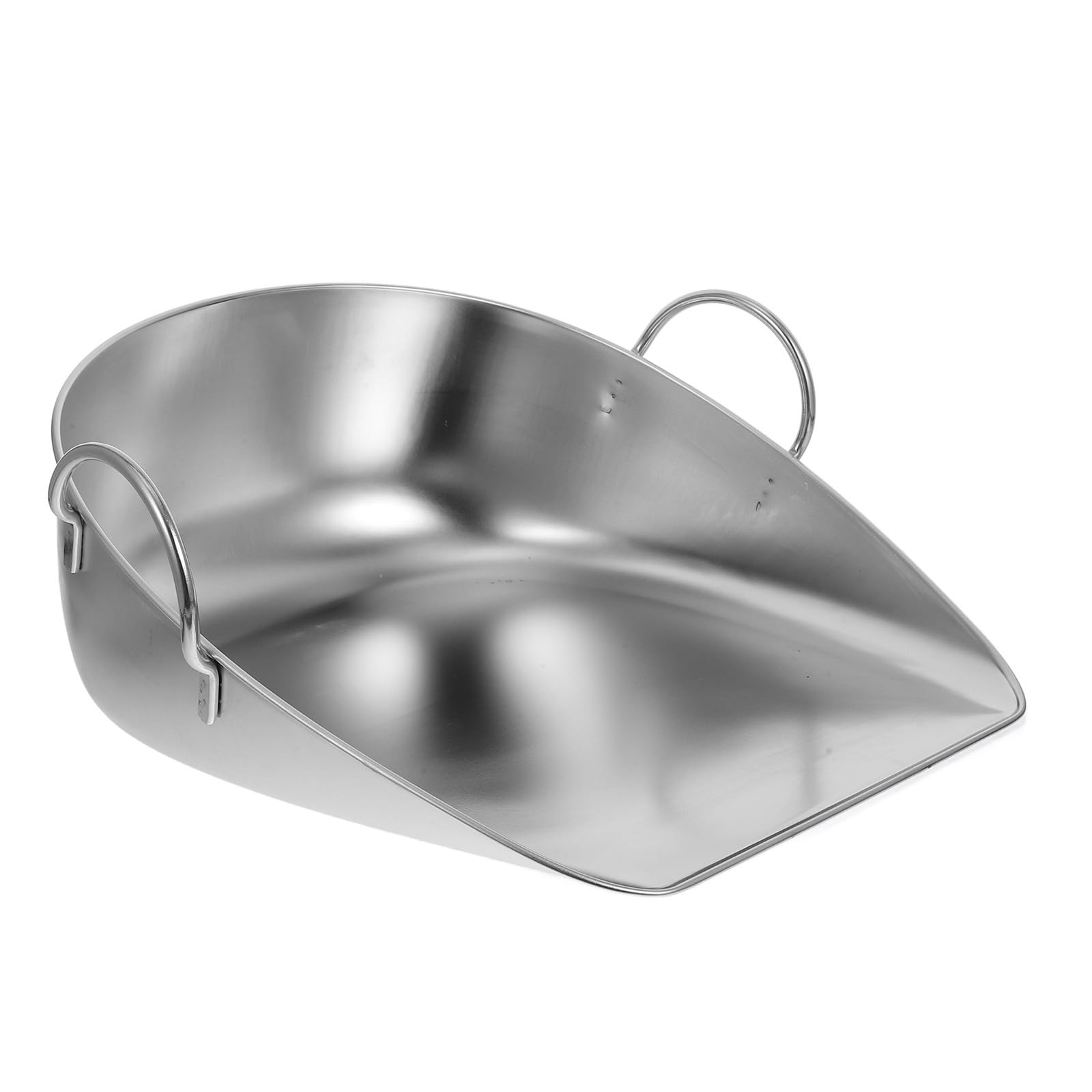 Cabilock Recogedor de Mano Multiusos de Acero Inoxidable Plata para Cosecha y Recolección de Residuos en Instalaciones de Procesamiento