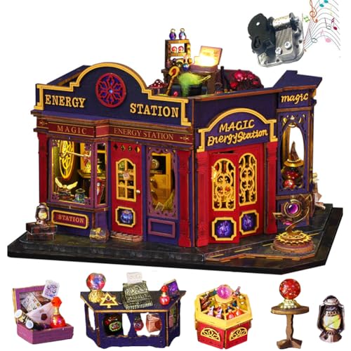 TOPBSFARNY Kit de bricolage maison miniature avec meubles -…