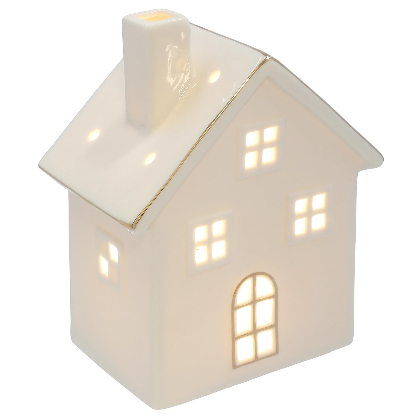 Shudehill Giftware White Cosy Lane Led Light Up Warm Cosy House Home Decoration Large