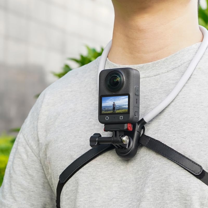 Soporte de cuello de silicona para cámaras de 360º con cuello flexible ajustable 4