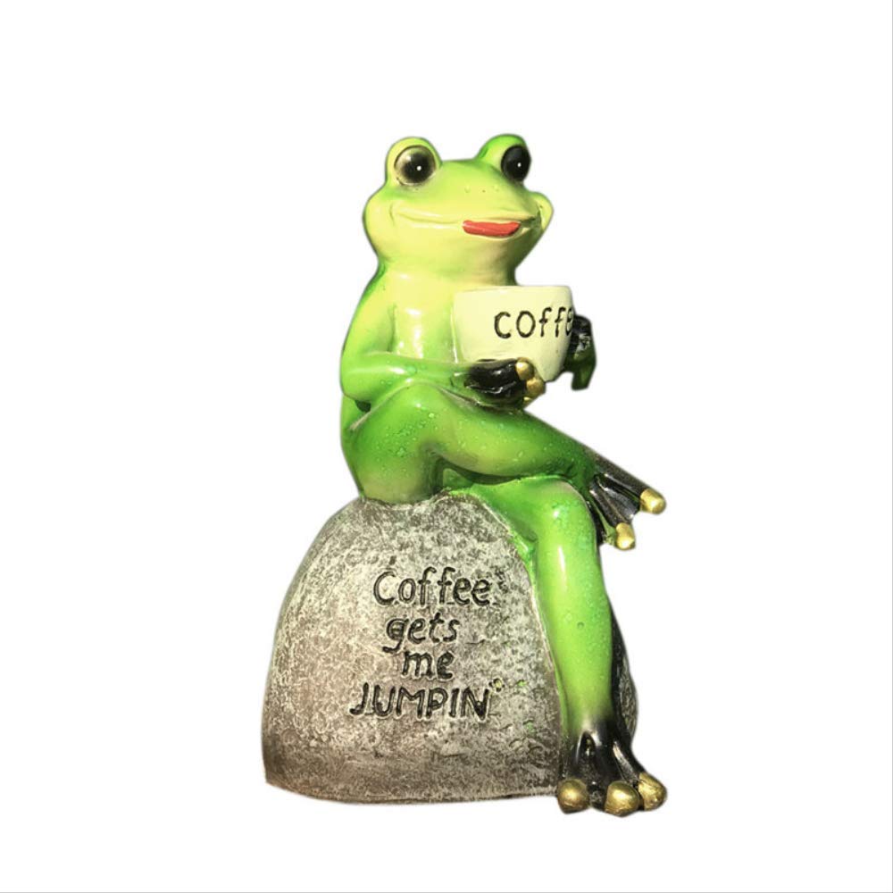 Figurines grenouille de jardin américain pour égayer vos extérieurs en résine