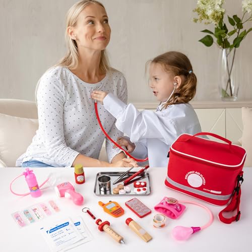 Kit de médecin jouets bois EFO SHM : des accessoires nobles pour enfants - 6