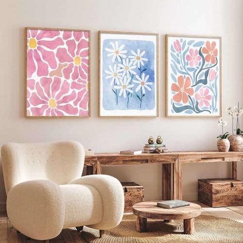 Image of kotart Painting Boho Wall Art Home Decoration Paintings With Frame For Living Room Bed Room Hotel Wall Decor Digital Reprint Set of 3 (10X13 inch)