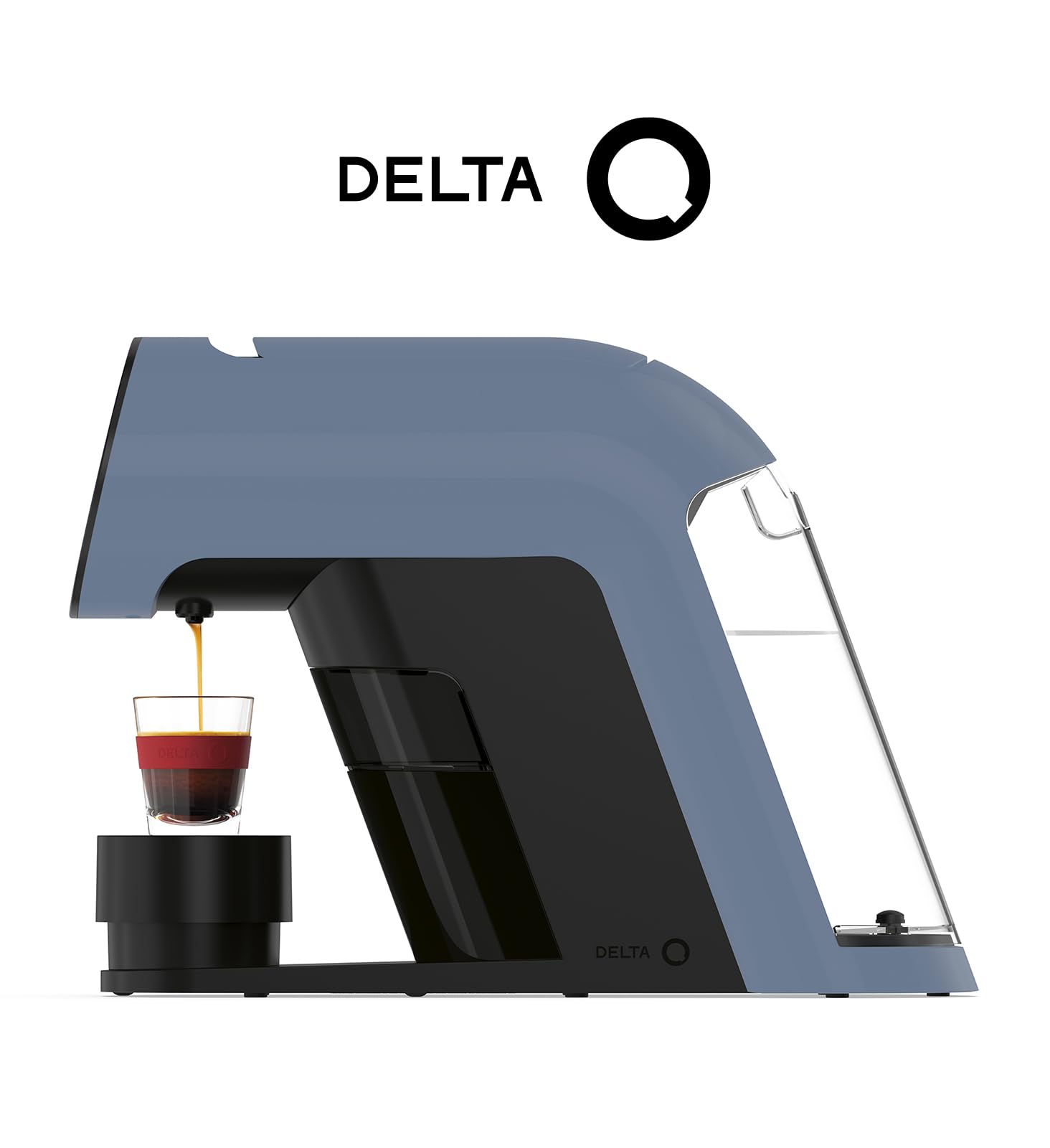 Delta Q | Cafetera Cápsulas IconiQ Azul + 60 Cápsulas Café | 40 Intensidad 10 + 10 Descafeinado + 10 Café con Canela