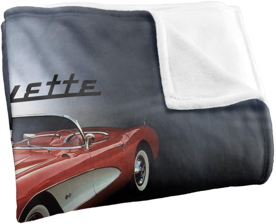 Chevrolet Corvette Shine Officially Licensed Silky Touch Super Soft Throw Blanket 50" x 60"