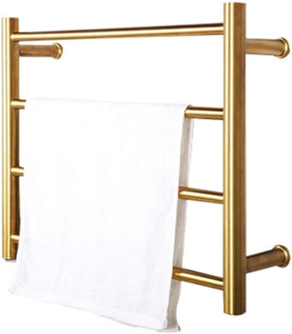 LUNEZY Bathroom Towel Drying Rack Electric Stainless Steel Towel Heater Rail Quick Towel Dryer Mount Electric Plug-in Built-in Thermostat