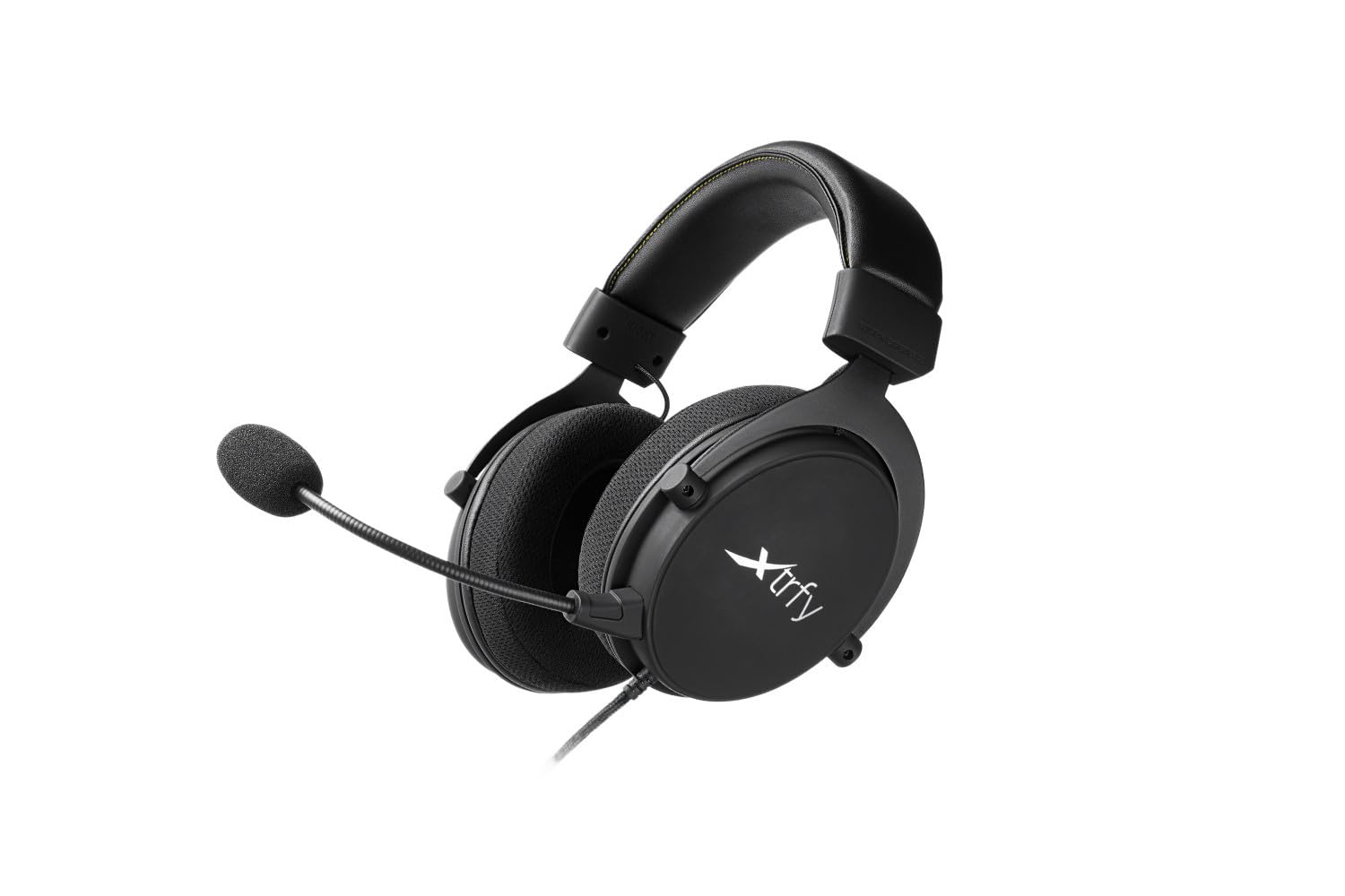 Xtrfy H2, Professional Gaming Headset, Optimised for esports, Extra-Large Ear Cushions with Memory Foam Pads, Detachable Microphone, Braided Cable, Black
