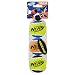 Nerf Dog 2.5in Squeak Tennis Ball 3-Pack: Blue/Green Blue/Orange and Green/Black, Dog Toy