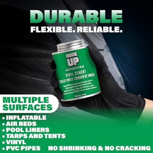 2 Packs de Pegamento de Cemento Vinílico Impermeable de 8 oz miniatura 4