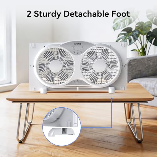 Ventilateur de fenêtre réversible de 22,9 cm avec télécommande - 8