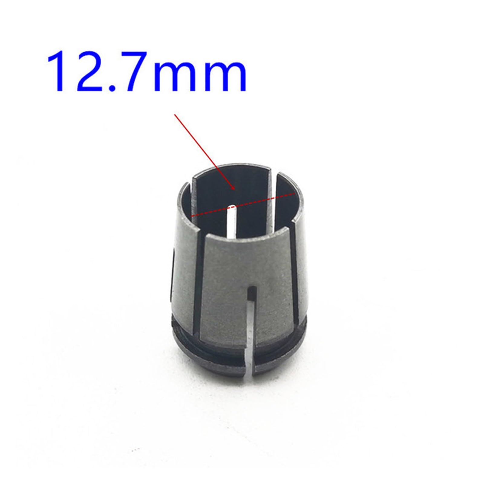 6 mm 8 mm 10 mm 12 mm de 12.7 mm Tuerca de chuck 1/2 "; 1/4";3/8 "; Adaptador Router Chuck Collet Cono Tuercas eléctricas Herramienta de alimentación(12 7)