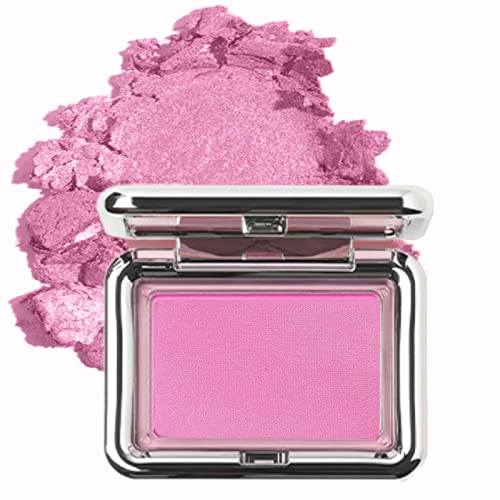 2023 Purple Blush Powder Makeup Palette, Contour And Highlight Face For A Shimmery Or Matte Finish, Natural Flush, Blendable And Buildable Blush For Cheek #TOP10