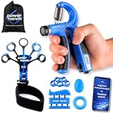 Hand Grip – Hand Gripper per Allenamento Avambraccio e Mano – Attrezzo di Muscolazione Regolabile per Rinforzo Muscolare, Riabilitazione e Fitness – Gripper Professionale per Uomo e Donna