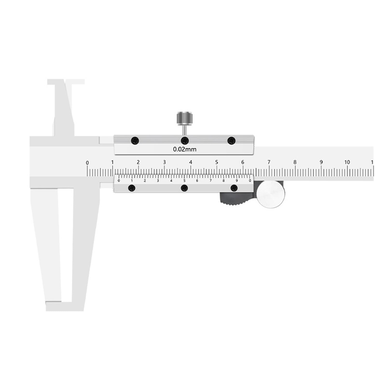 BDAYEK Vernier calipers Caliper 9-150mm/0.02 Accuracy Inner Groove Vernier Stainless Steel 2 Claw Gauge Measuring Tools