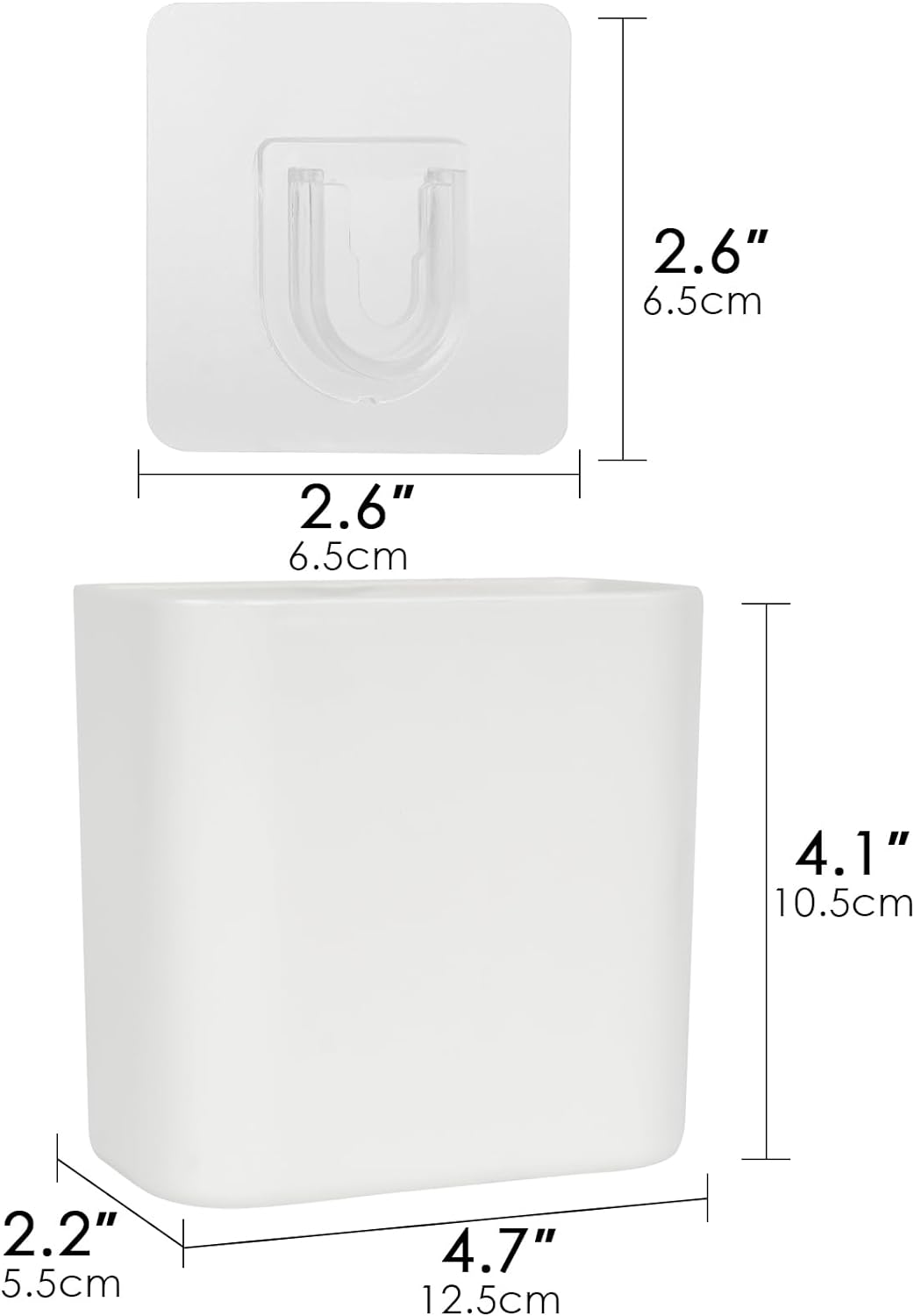 Multipose Wall Mount Toothbrush Holder, Self Adhesive Toothbrush