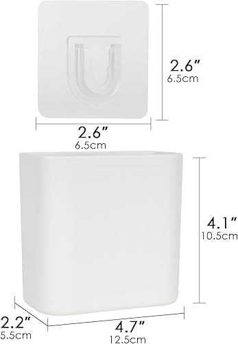 Miniatura 2 de Soporte multiusos para cepillos de dientes, organizador de almacenamiento de cepillos de dientes autoadhesivo para ducha, colgador de cepillos de