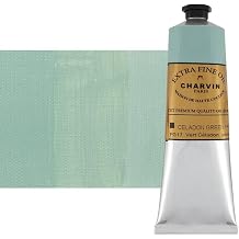 Charvin Extra Fine Professional Celadon Green Artist Oil Paint 150ml - Triple-Milled for Smoothness, Rich Creamy Texture, Poppy Oil-Based, Light-Fast, Handmade Oil Color Paints for Professionals