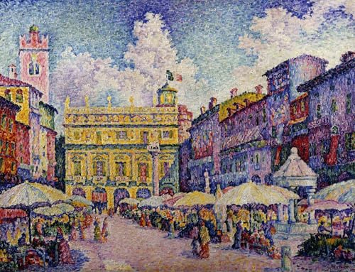 Arte de pared con la obra de Paul Signac para dar luz y elegancia a tu salón 60x90