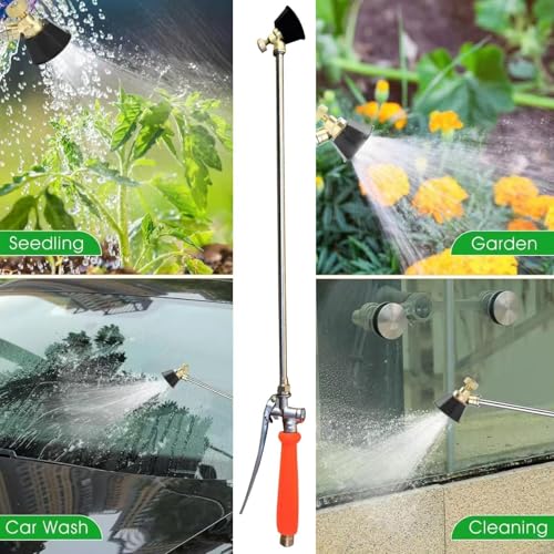 Barre d'arrosage avec embout réglable pour lance de jardin