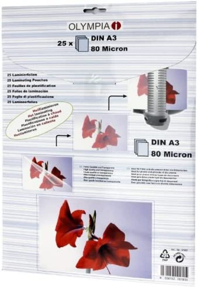 Olympia 9178 Laminating Pouches DIN-A3 80 Micron