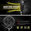 2PACK 7" LED Offroad Pod Lights Bar 51W with Mounting Bracket, Black Round Spot Bumper Driving Lamp Headlight Fog Light for Offroader, Truck, Car, ATV, SUV, Jeep, Construction, Camping, Hunters
