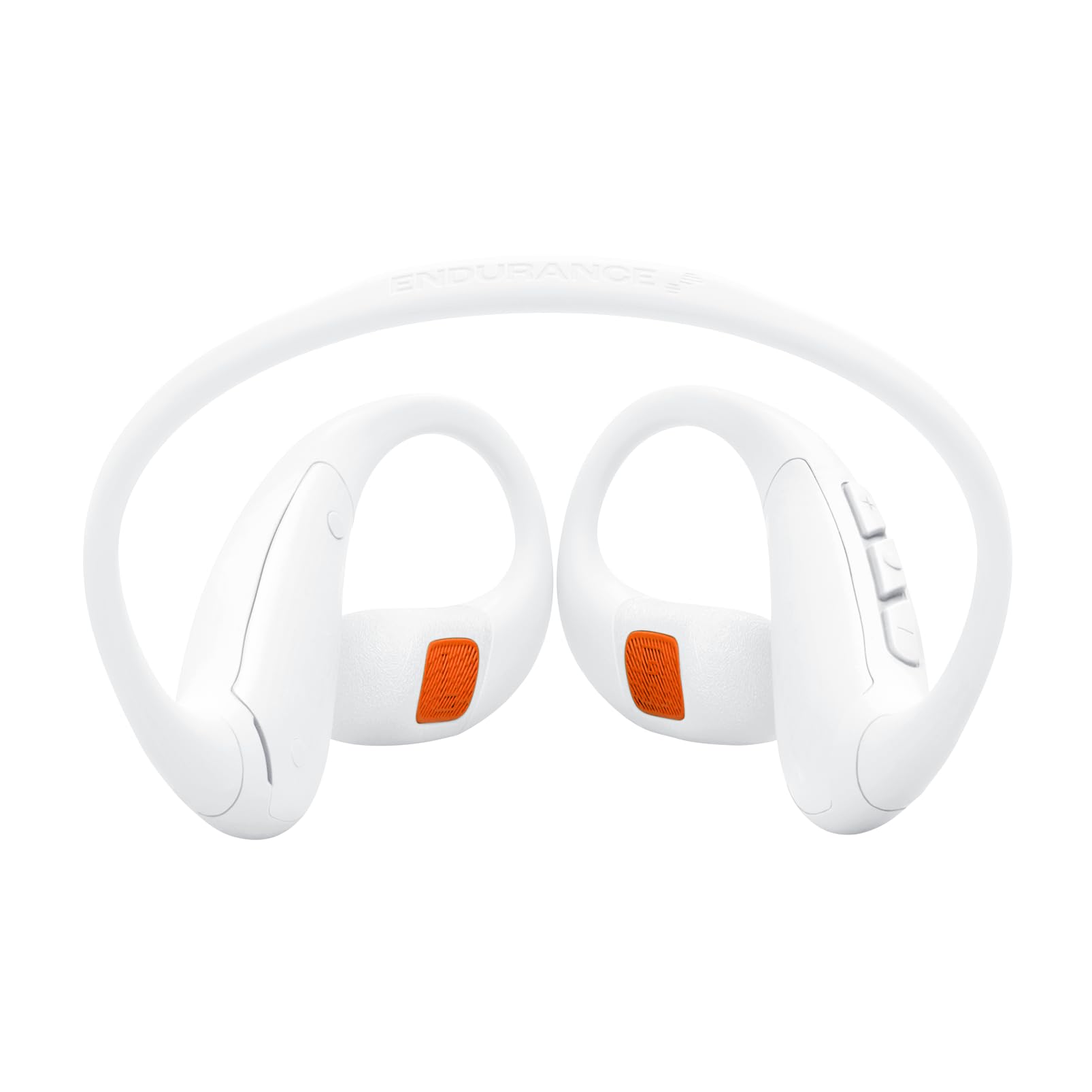 JBL Endurance Pace, Bezprzewodowe Słuchawki Sportowe, Białe | Open-Ear Bluetooth z Technologią JBL OpenSound, Lekki Tytanowy Pałąk z Pamięcią Kształtu, Wodoodporne (IP68), do 10 h Baterii