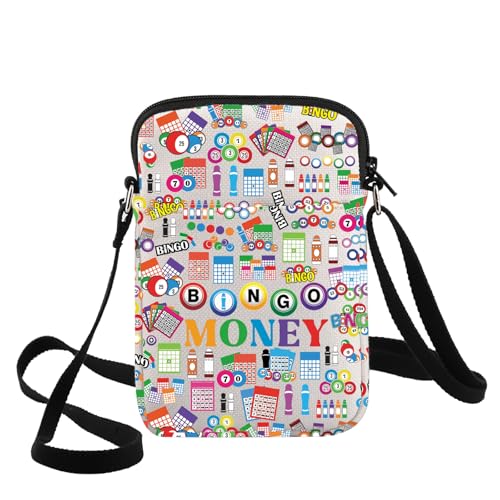 G2TUP Funny Gambler Game Crossbody Bag Gambling Game Fans Gift Money Game Adjustable Strap Bag Casino Gambling Merchandise