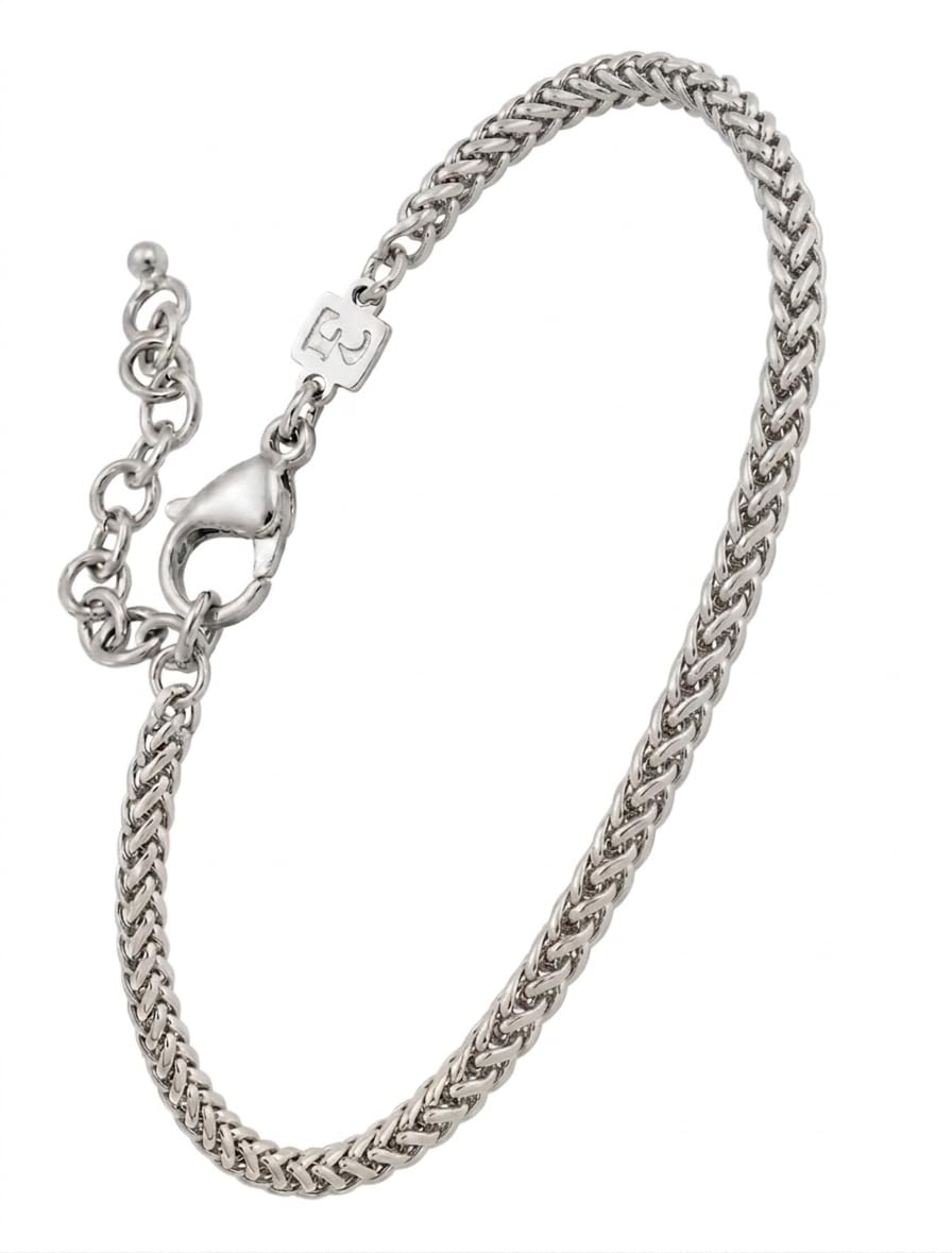 Galis Mens Bracelet - Stainless Steel, Non Tarnish Rope Chain Bracelets, Stylish Fathers Day Gift for Dad, Husband, Boyfriend.