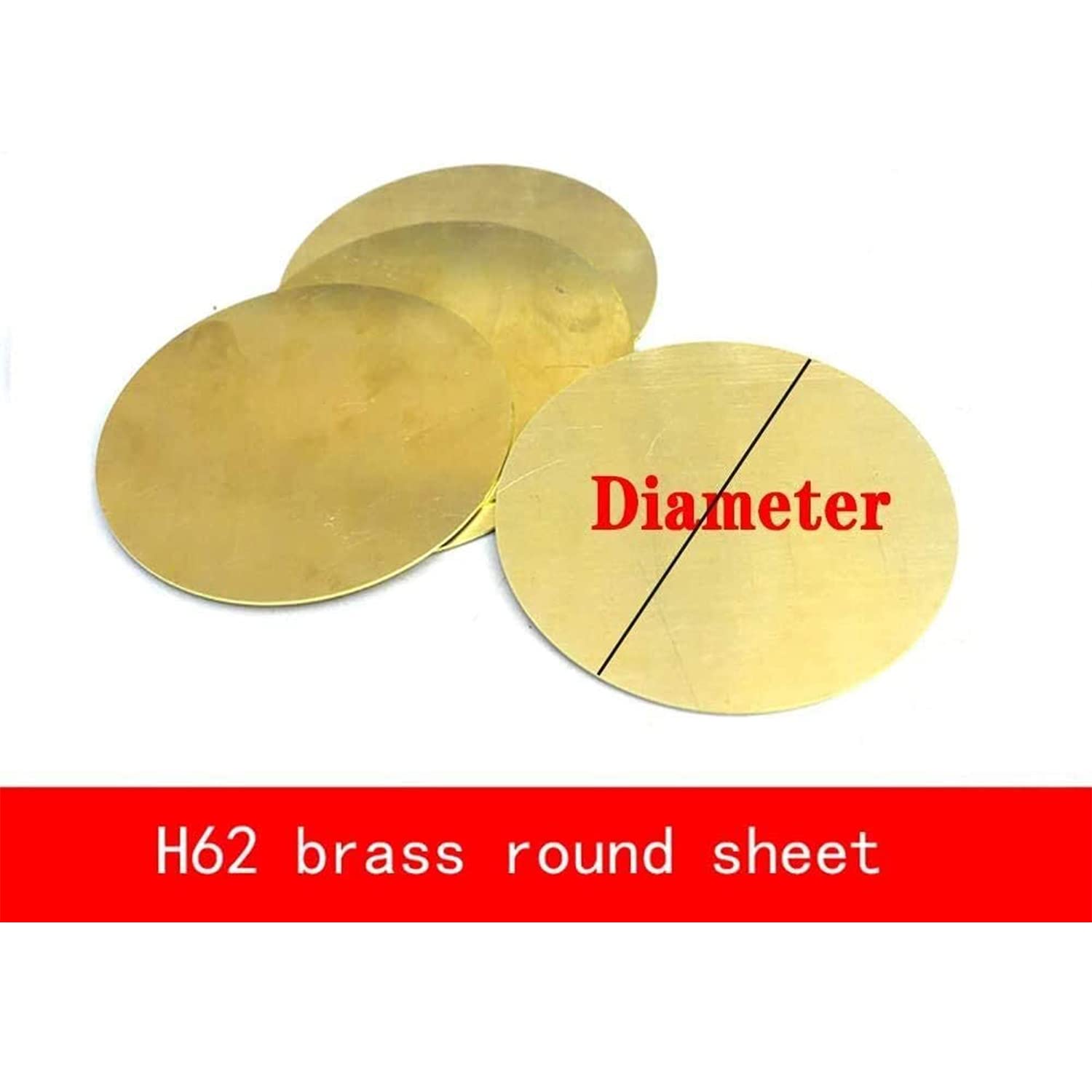 Durchmesser 200 Mm Messingblech Runde Platte H62 Kupfer Cnc Metallbearbeitungs Rohstoffe/2.0Mm