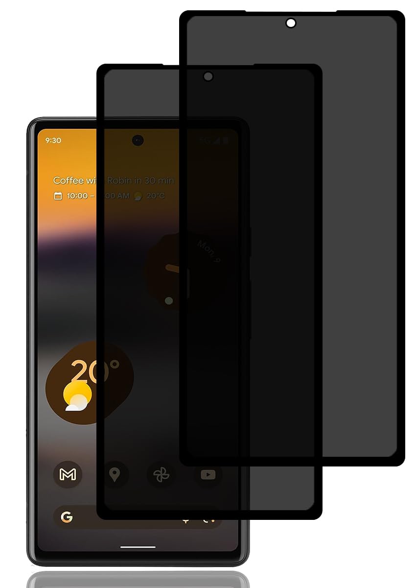 Full Cover Privacy Tempered Glass Screen Protector For Google Pixel 6A - Anti-Spy, 9H Hardness 14 thumbnail image