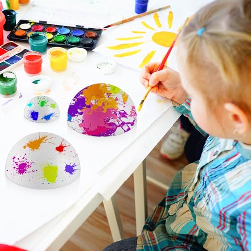 image for Yalumo Half Foam Balls for Crafts, 10 Pack Multi-Size Smooth Polystyre